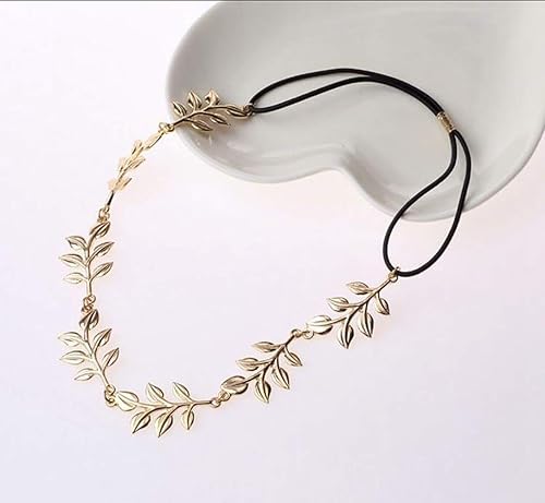 Miniatura 4 de Chargances Bohemia - Cadena de cabeza de hoja dorada para mujer, diadema de Halloween, joyería bohemia para el cabello, para novia, dama de honor,