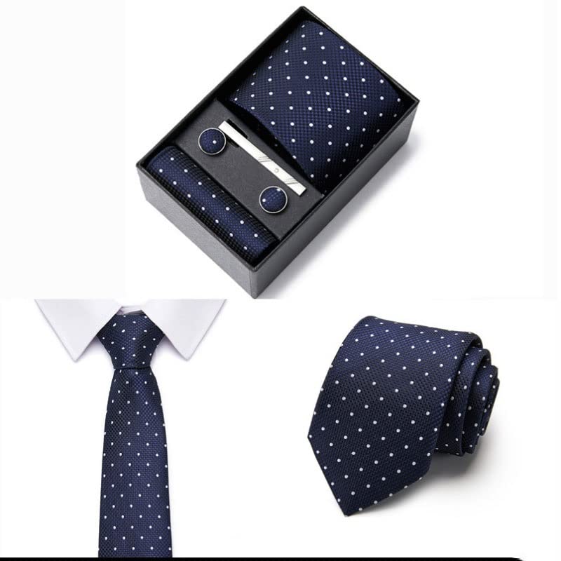 Set de corbata, pañuelo y gemelos para hombre miniatura 3