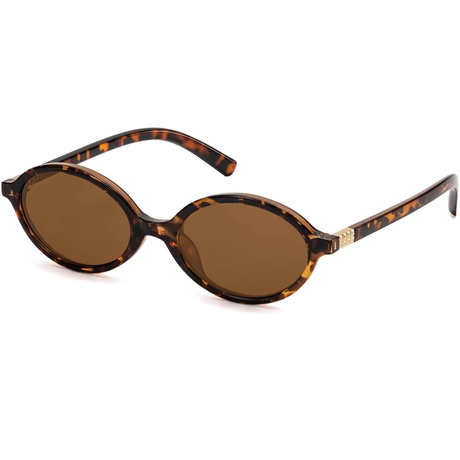 ViewJoy Retro Oval Sunglasses for Women Vintage 90s Y2K Trendy Sun Glasses Fashion style, UV400 protection, Designer look, Perfect for Daily Wear, Driving, Travel, Beach Essentials and Any outfits