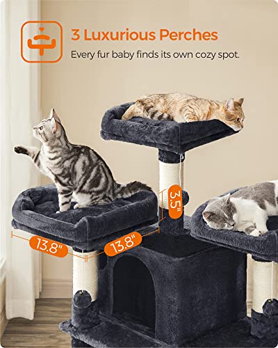 Feandrea 67-Inch Multi-Level Cat Tree For Large Cats, With Cozy Perches, Stable, Smoky Gray Upct18G #TOP3