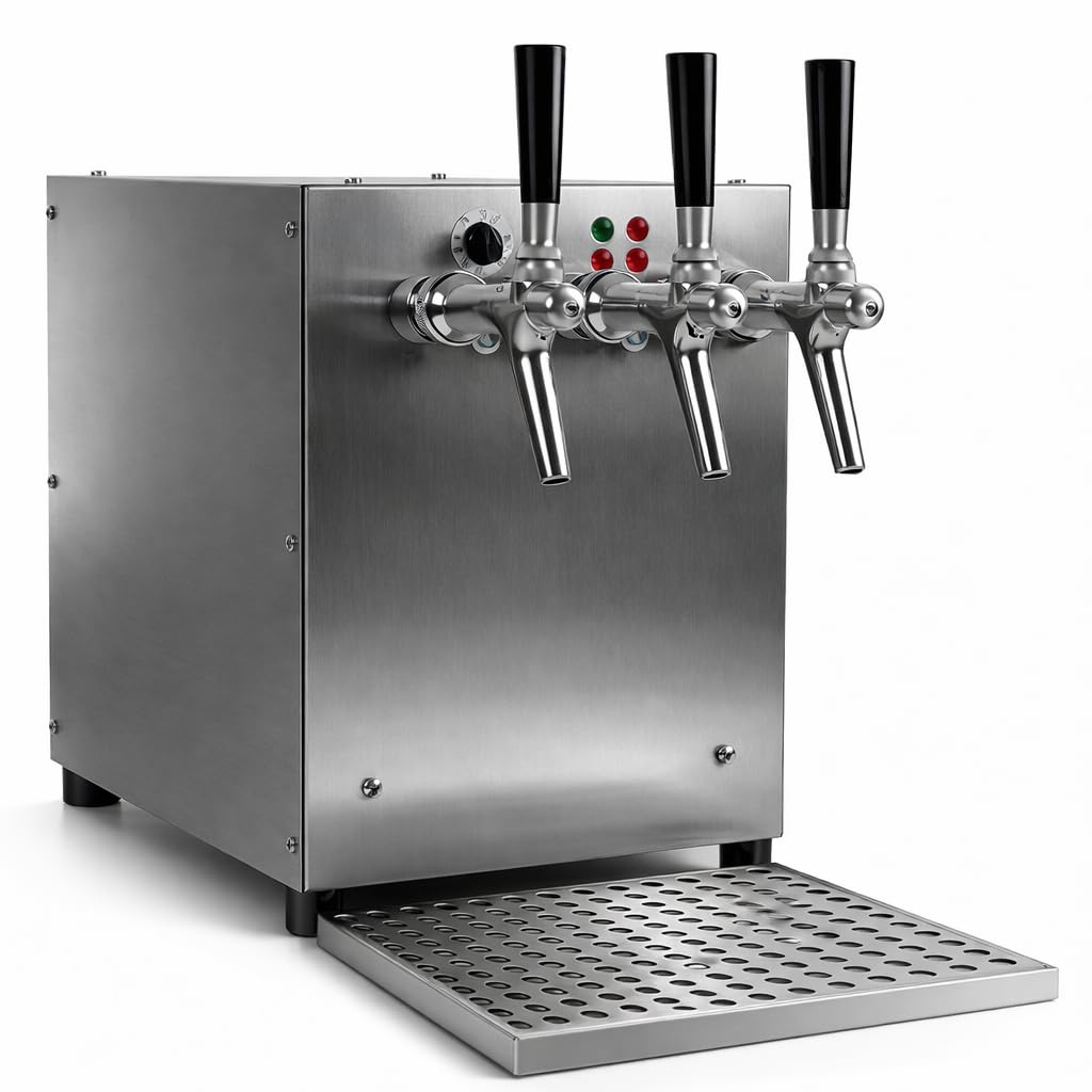 Zapfanlage für Glühwein/Punsch aus Edelstahl 3ltg mit Elektrischer Ansaugpumpe