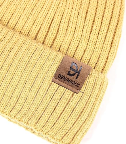 Image of DENIMHOLIC Winter Cap for Men & Women, Beanie Cap for Men Woolen Cap for Men & Women, Beanie Cap for Women