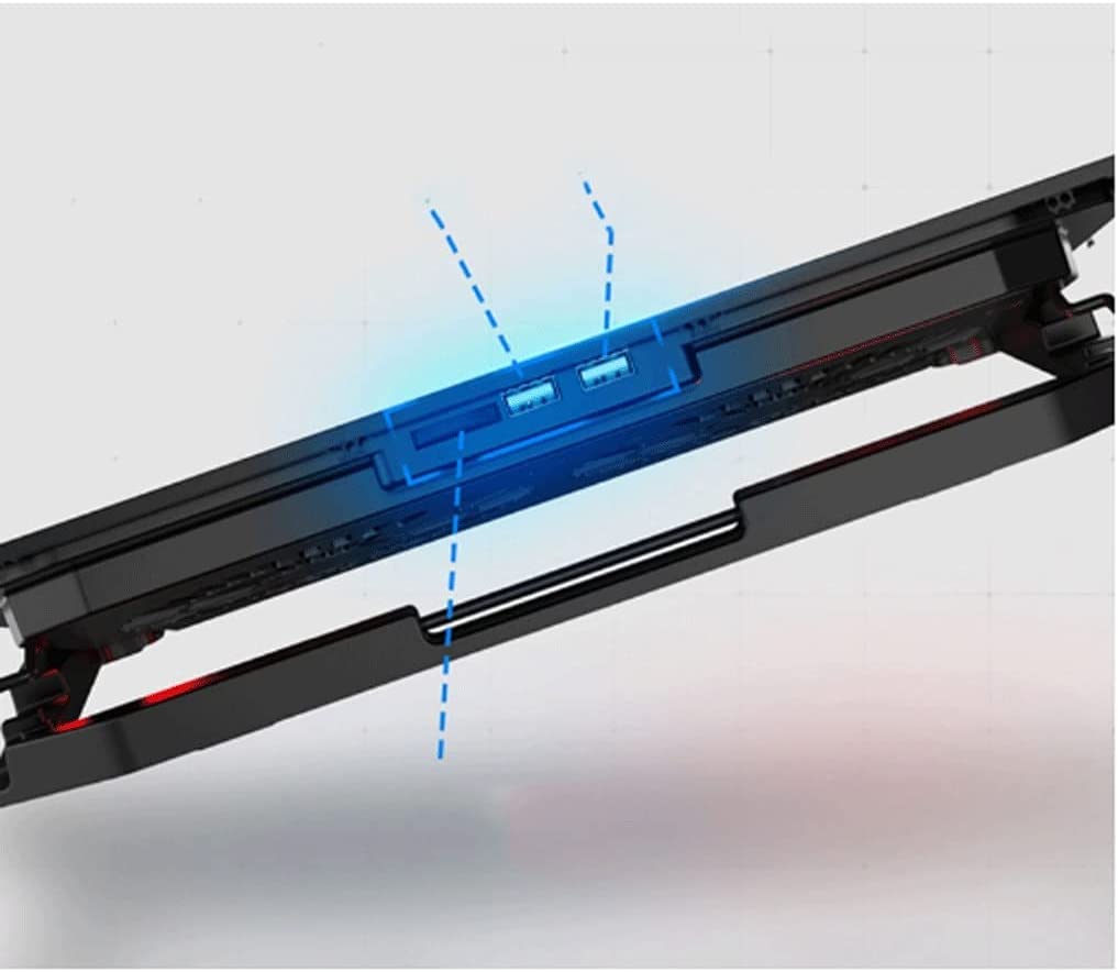 Base Raffreddamento per Laptop Pad di Raffreddamento per Laptop Ventola A LED A Due Vie Display LCD Controller Alimentatore USB Fino A 17 Pollici Accessori per PC Portatili