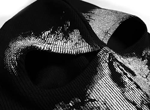 COD Masque fantôme Tête de mort Cagoule MW2 Squelette Costume Ski Snood Masque tricoté, Noir 03., Taille unique – vue 5