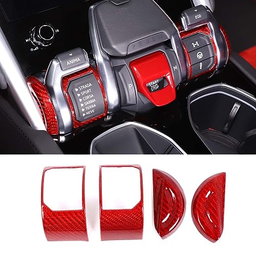 TOYCIDFG Center Console Sports Mode Switch Button Frame Cover Trim
