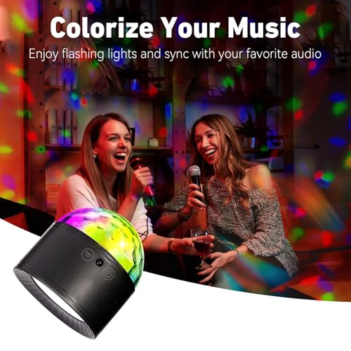 Luz de bola de discoteca de doble cabeza con efectos de control remoto 4