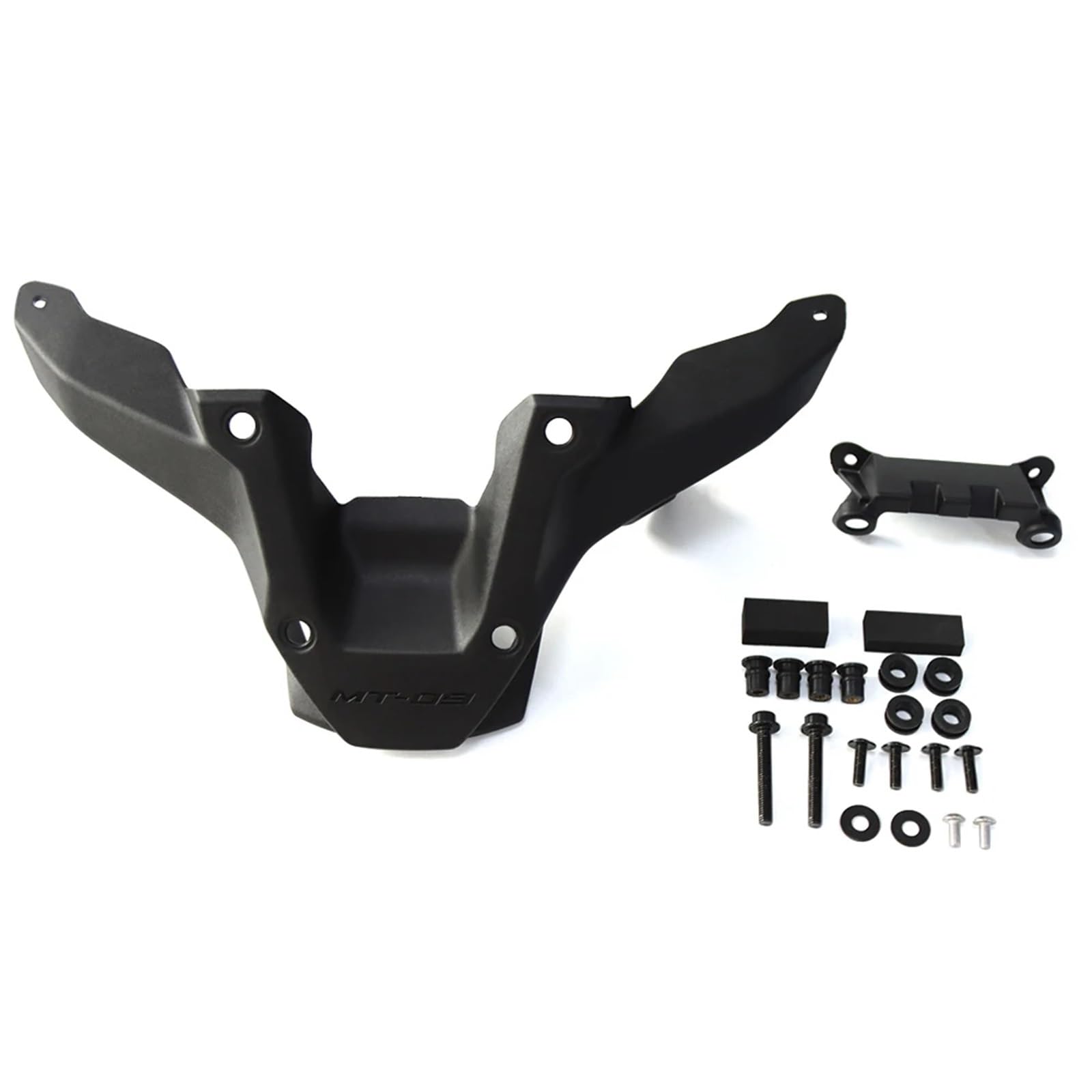 powietrzadeflektor Pasuje do YAMAHA MT-09 MT09 2024 Owiewka wiatrowa Akcesoria ochronne na przednią szybę motocyklową Owiewka przednia Przednia szyba motocyklowa(1 Set Dark gray)