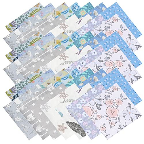 Charm Packs For Quilting 5 Inch Clearance, Precut Cotton Fabric Quilt Squares Bundle, 42 Charm Squares Sewing Floral Fabrics For Craft Diy #TOP3
