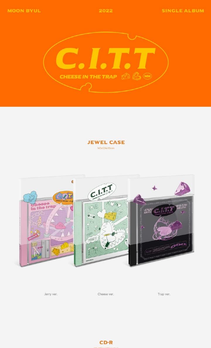 MAMAMOO Moonbyul C.I.T.T Cheese In The Trap CITT 2nd Single Album 3 Version SET CD+16p Booklet+1ea Sticker+2p PhotoCard+Tracknig Sealed Moonstar