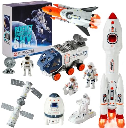 Wbzle Space Explorer Toy Kit, Space Toys, Set with Astronaut Figure, Astronaut Exploration Gift for Exploring Boys and Girls