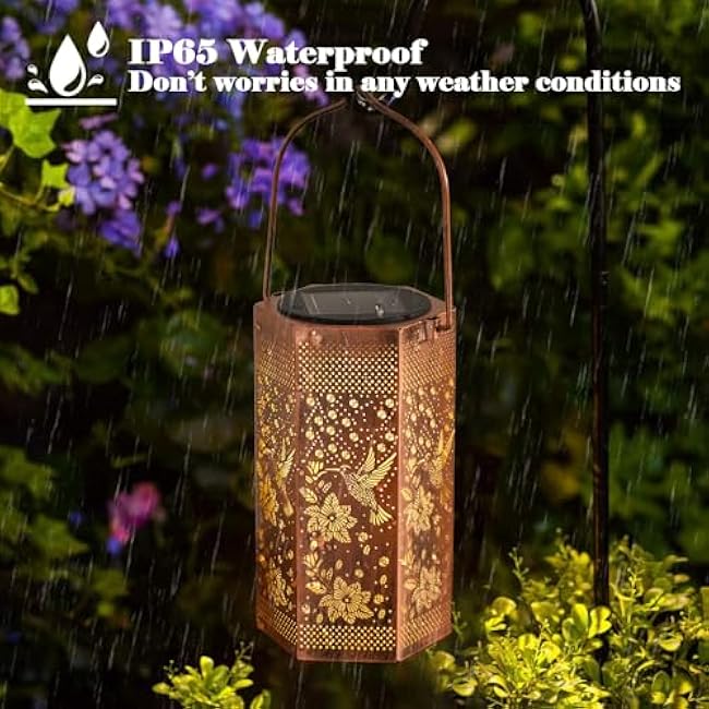 Hummingbird Solar Lights Outdoor Garden Decor Landscape Lighting Birthday Gifts for Women Men Mom Father Solar Lantern Outdoor Waterproof for Outdoor Decor for Outside, Pathway, Yard, Patio Deals