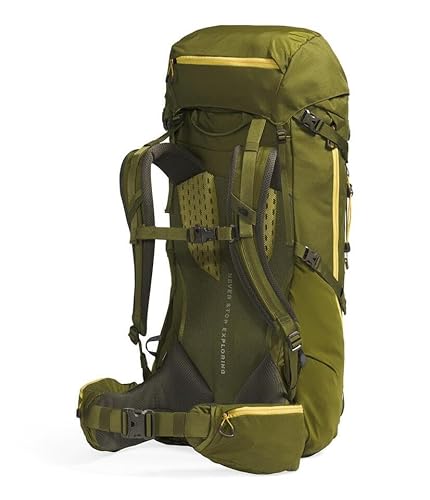 The North Face Terra 55 Backpack - Unisex Hiking Pack, Cinch-Top Opening with Zipper, Pole & Ice Axe Attachments, Forest Olive/New Taupe Green-NPF, Small/Medium - Image 3