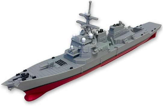 12-Inch Arleigh Burke-Class Guided Missile Destroyer Model Replica of The Iconic Naval Warship Nautical Enthusiasts and Military Collectors Battleship Toy, Navy Ship Model