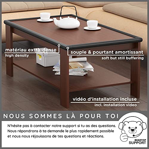 Protège-bord bébé et senior pour sécuriser les tables noires