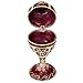 Design Toscano FH2479 The Russian Rosette Rose Romanov Style Enameled Egg, red