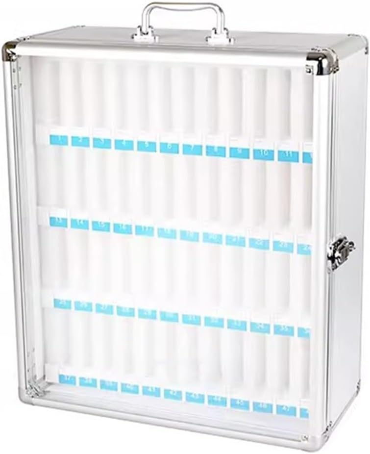 Aluminum Alloy Cell Phone Storage Box - 8-60 Slot Mobile Phone Locker for Home & Classroom Organization, Durable Storage Case for Devices & Accessories