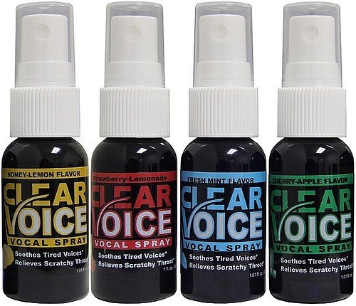 Clear Voice Vocal Spray 4 Flavor Variety Pack 1 fl. oz. Bottles