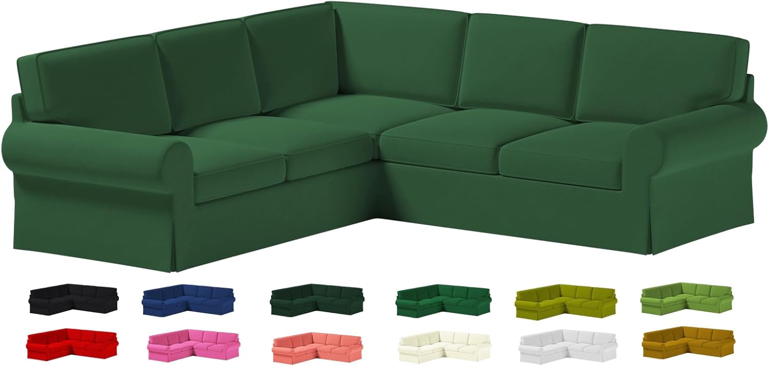 Velvet Uppland 2+2 Sectional Sofa Replacement Cover Fits