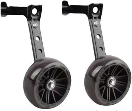 Heavy Duty Multi-speed Bike Training Wheels for 24inch 20inch 16inch 18inch 22inch for Variable Speed Bicycle Big Kids and Adults Black