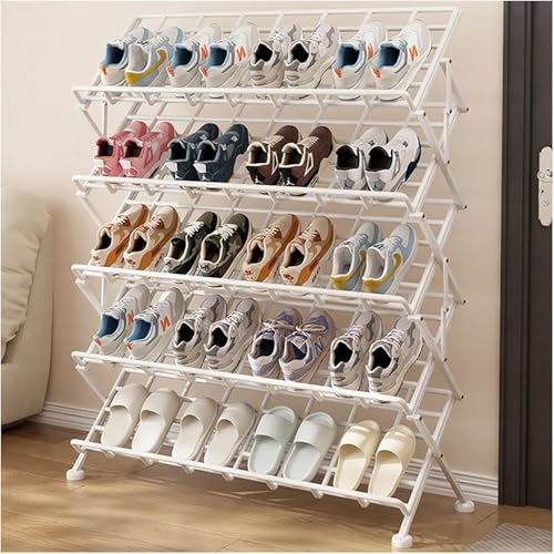 Meuble à chaussures pliable pour optimiser l'espace dans une petite chambre ou un couloir étroit