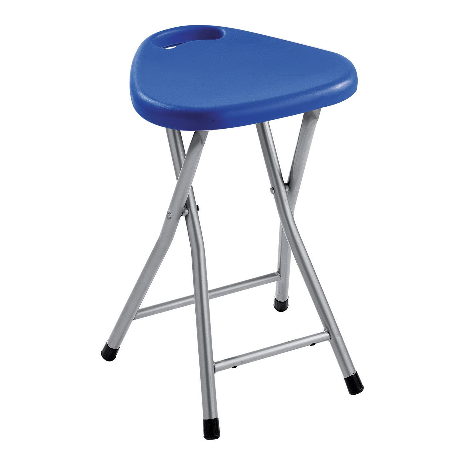 Gedy CO750500300 Taburete Plegable, Azul, 46,5x30x29,3 cm