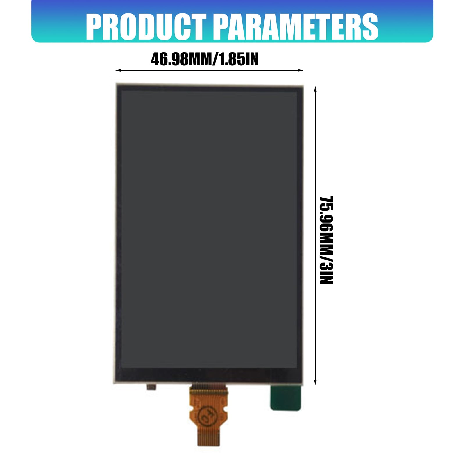 Écran LCD 3,2" 336 x 536 avec contraste élevé