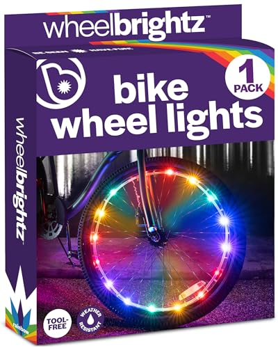 Brightz WheelBrightz Rainbow LED Bike Wheel Lights for Night Riding, 1-Pack - image 1