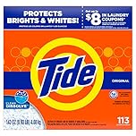 Tide Original HE Turbo Powder Laundry Detergent, 113 Loads, 143 Oz
