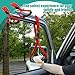 Dickno 2PCS Car Adjustable Grab Handle, Portable Auto Door Safety Supporting Grab Band for Elderly Disabled with Nylon Grip, Vehicle Mobility Assist Device for Car Truck Lorry (Red)