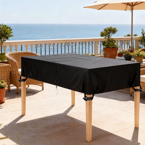 Letsteel Outdoor Table Cover 80x36x6in, 420D Waterproof by Letsteel - Used condition - Image 6