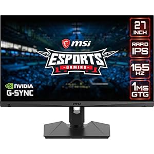 MSI Optix MAG274QRF-QD Gaming Monitor eSports 67 cm (27 inch), WQHD (2560×1440), plat, IPS, 165Hz, GTG-reactietijd…