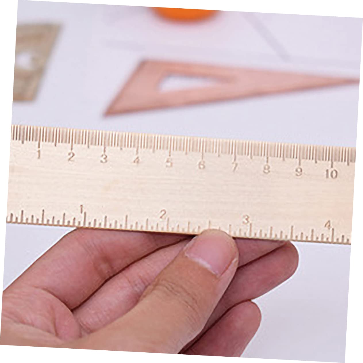3sätze Zeichenwerkzeugen Retro-dreiecklineal Präziser Winkelmesser Und Messlineal Für Schule Und Zeichnung Langlebig Und Tragbar