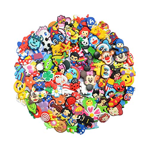100 pcs PVC Different Shoe Charms for Croc shoes