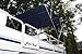 Vortex Navy Blue Pontoon/Deck Boat 4 Bow Bimini Top 12' Long, 8'Wide, Easily Fits 91-96