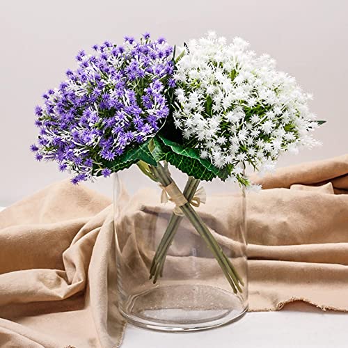 Elainilye Babys Breath Artificial Flowers, Fake Baby's Breath Gypsophila Flowers Bouquets 7 Stems Faux Plants Floral Bundles For Vase Filling Table Centerpieces Wedding Arrangement (White) #TOP1