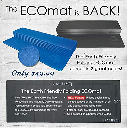 Crescent Moon Yoga Mat - Earth-Friendly Folding Ecomat #TOP3