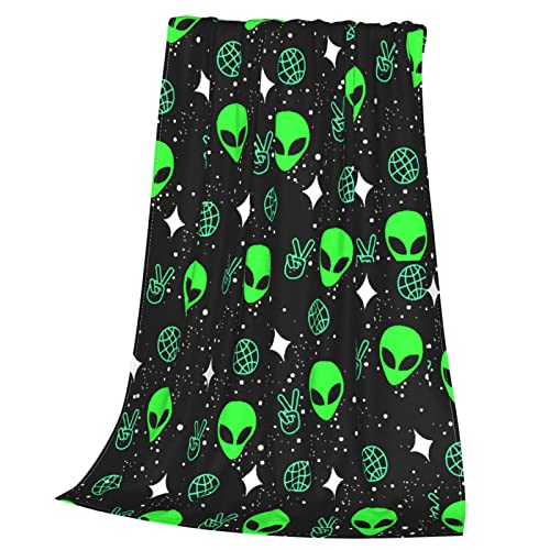 Green Throw Blanket Soft Fleece Blanket All Season Lightweight 50"X 40" Throw Blanket Fit Couch Sofa #TOP2