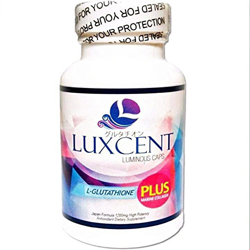 Luxcent Luminous Caps Japan Formula 1200mg High Potency L-Glutathione with Marine Collagen Capsules
