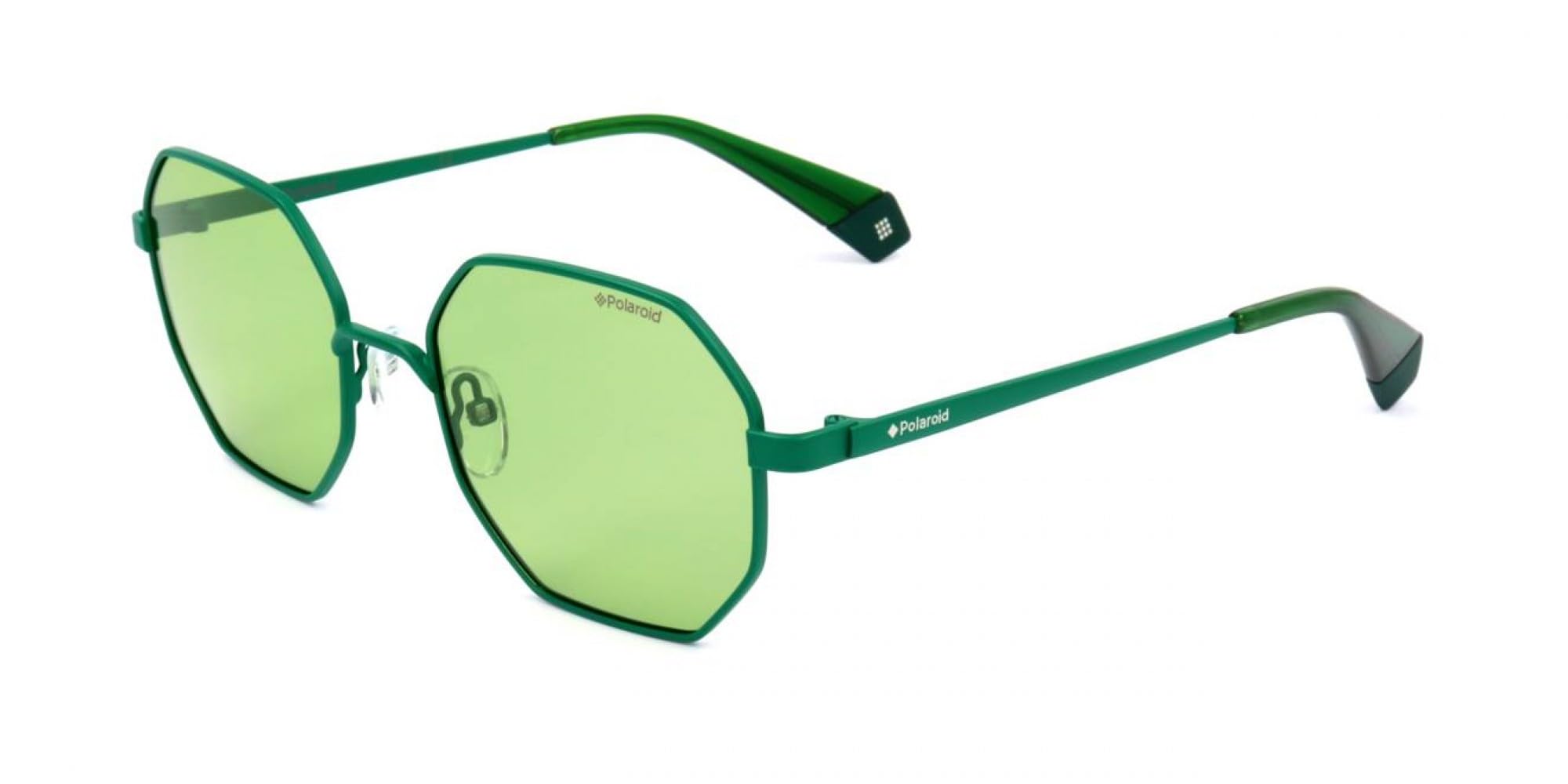 Polaroid Unisex Green Metal Sunglasses Polarised