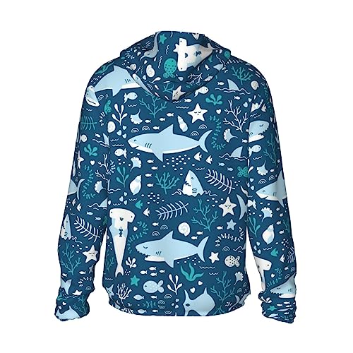 Sweat anti-UV KIROJA manches longues à capuche imprimé poisson - 3