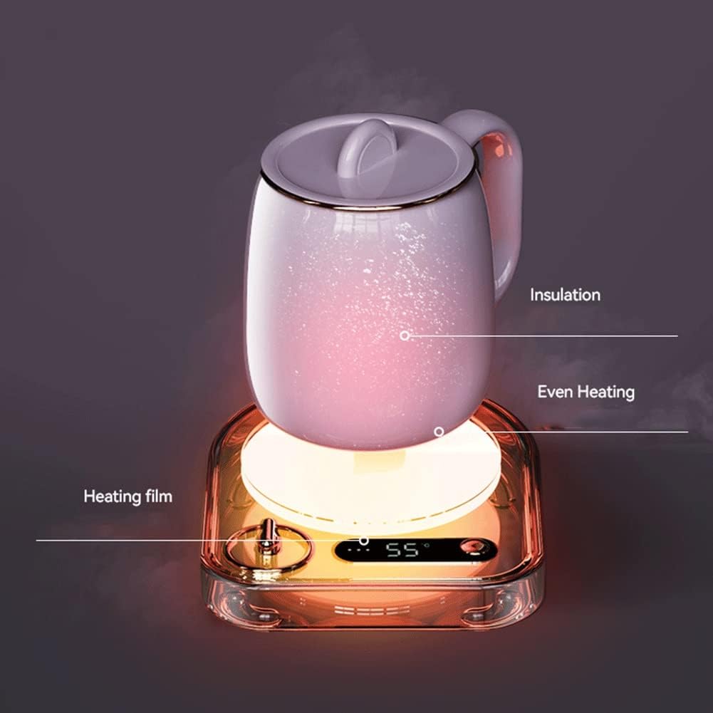 Cup Warmer Heat Beverage Mug Mat Smart Cup Warmer Keep Drink Warm Heater Heating Coaster Pad for Coffee Milk Tea Heater