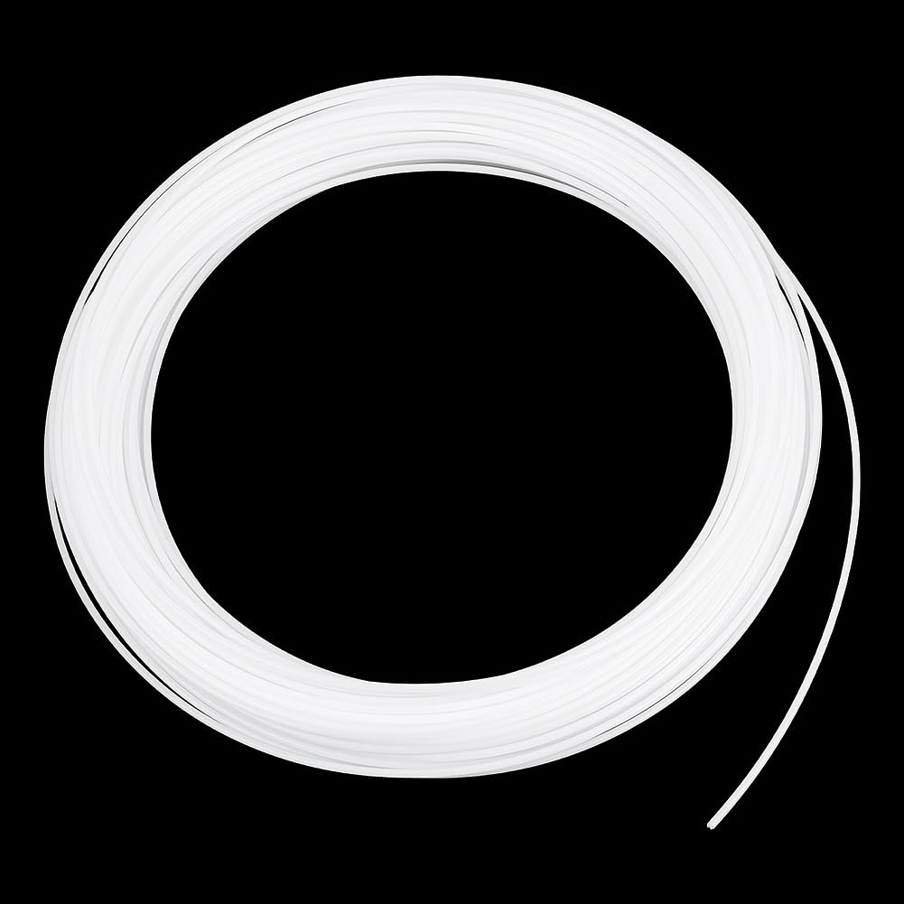 BENECREAT 32.8Yards/30M Plastic Piping Cord, 2mm White POM Plastic Solid Piping Cord for Sofa, Chair, Table Runner, Mattress, Curtain Decoration