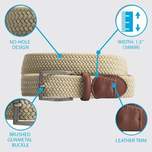 TGW Men's Stretch Woven Golf Belt for Golfing2