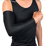 Multiusos: el protector de brazo no solo puede prevenir los rayos UV al aire libre, sino que también puede proporcionar protección a los codos y reducir el daño muscular. Protege tu brazo y codo de lesiones y dolores.