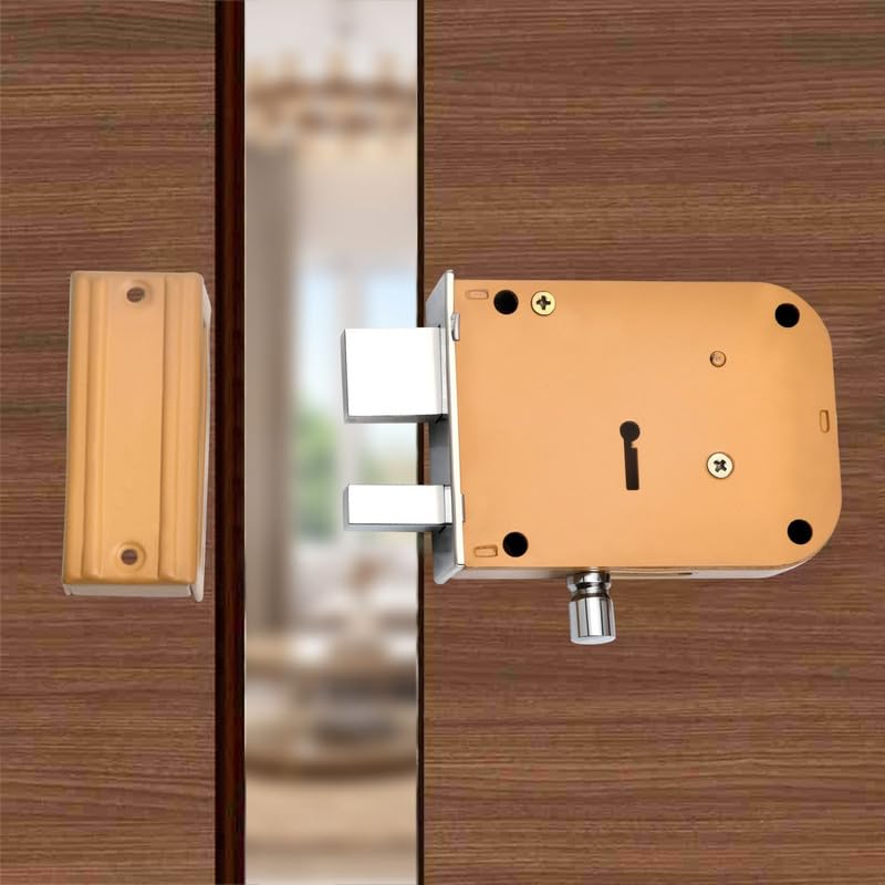 Ampex (Orange Matte Finish) Security Door Lock is an Advanced Door Lock