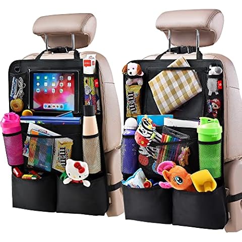 Helteko Backseat Car Organizer with Touch Screen Tablet Holder Cover