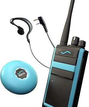 Waterproof Underwater Communicator for Real-Time Coaching Bundle with Headset Blue