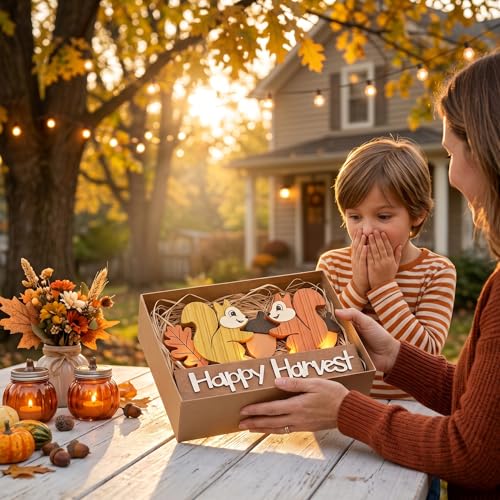 Valery Madelyn Fall Decorations for Home with LED Lights, 12 Inch - image 9