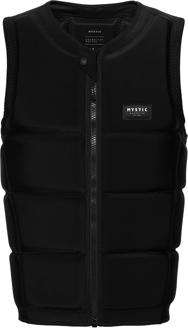 Mystic Watersports - Surf KiteSurf & Windsurfing Mens Star Front Zip Wake Impact Vest Top - Black — image 1