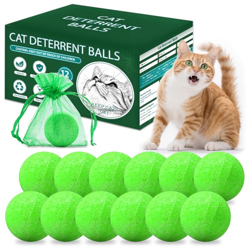 QUSUKO Cat Repellent Outdoor to Keep Cats Away (12Pack)